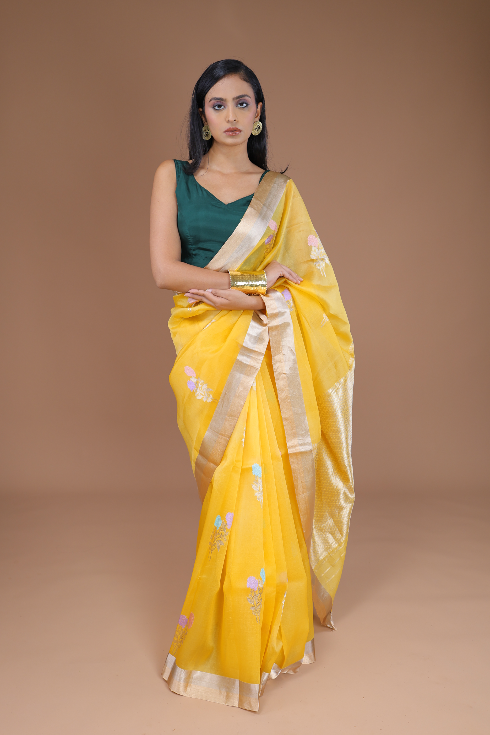 Banarasi Handwoven Organza Sari