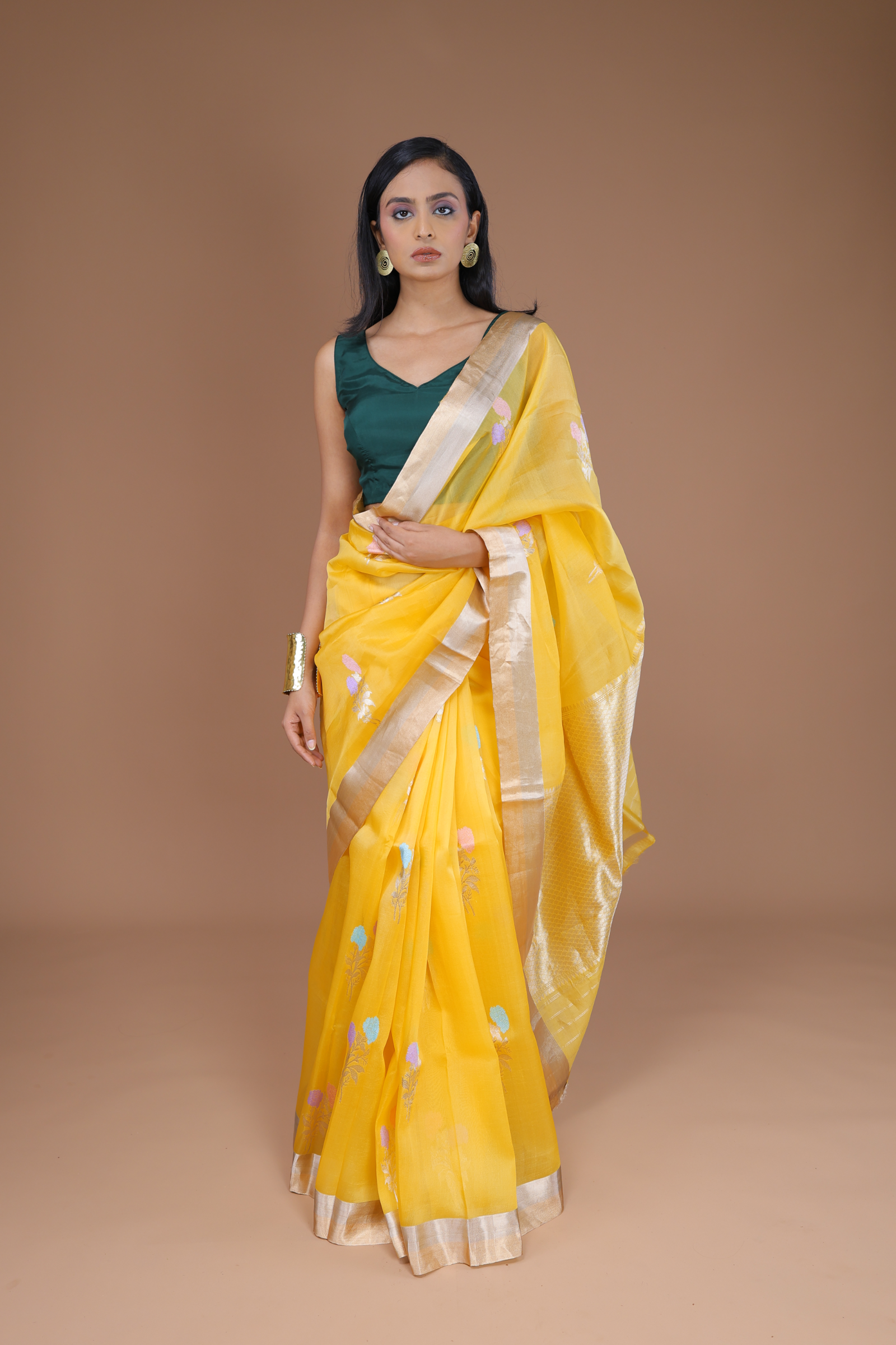 Banarasi Handwoven Organza Sari