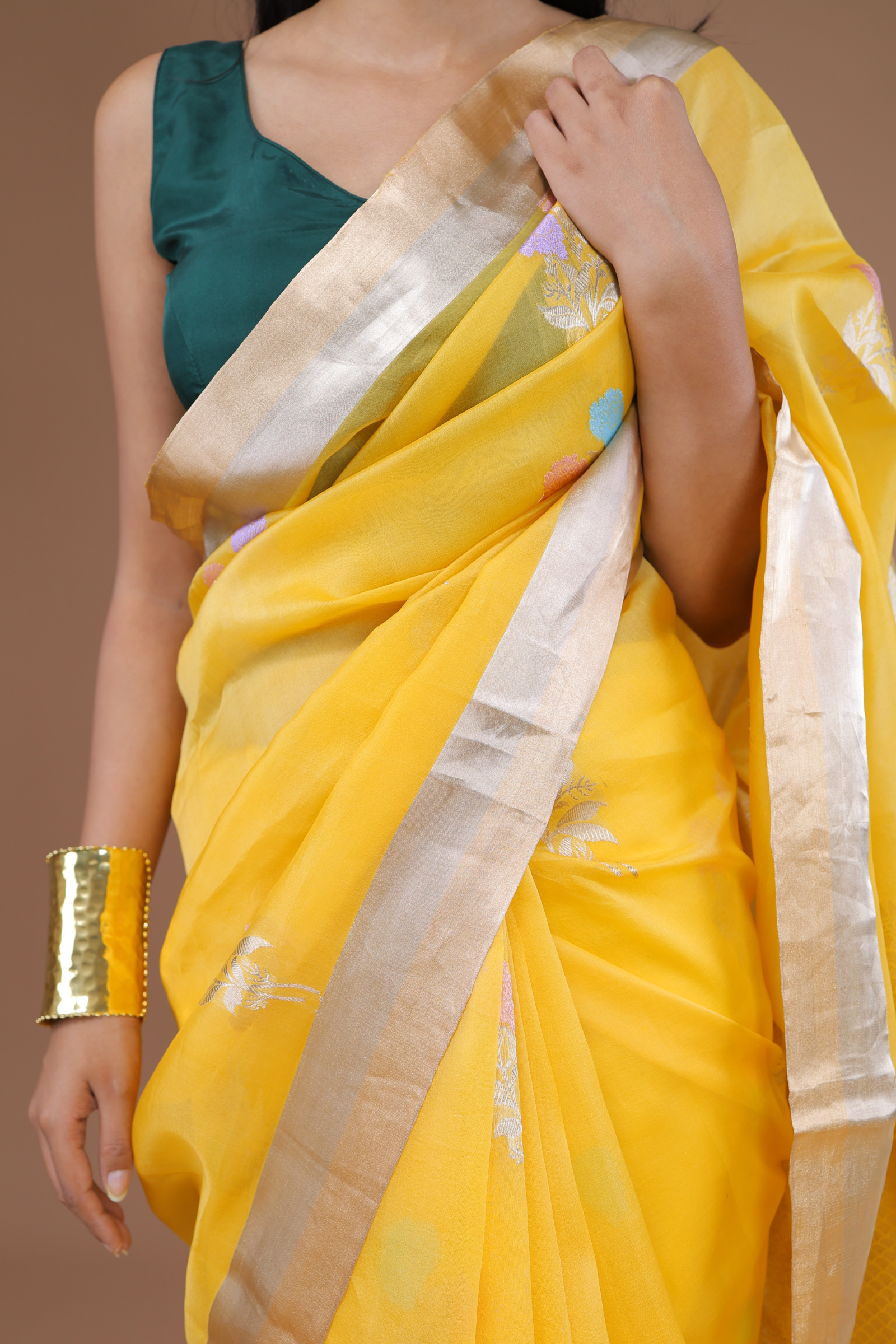 Banarasi Handwoven Organza Sari