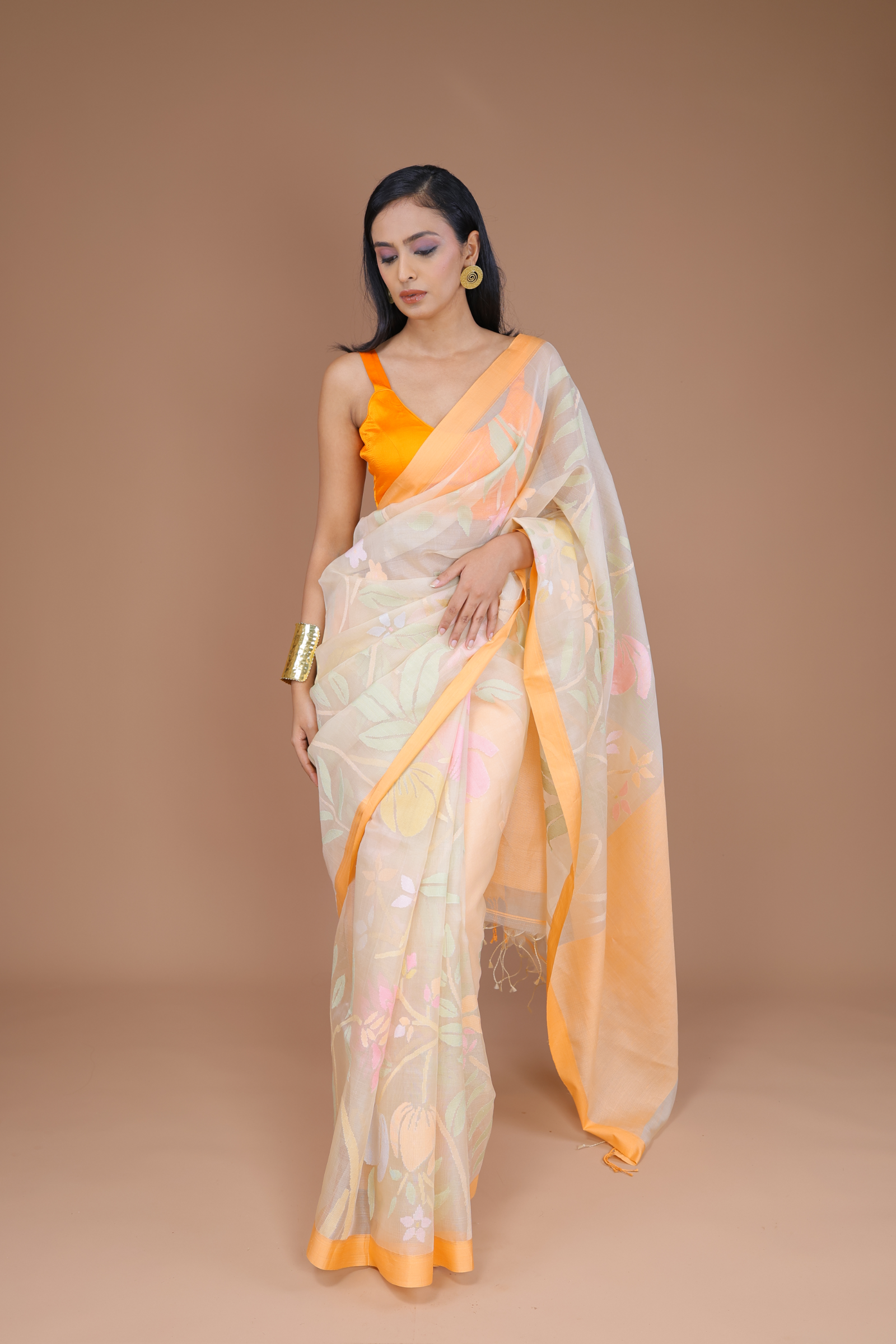 Banarasi Handwoven Organza Uchiyant Weave Sari