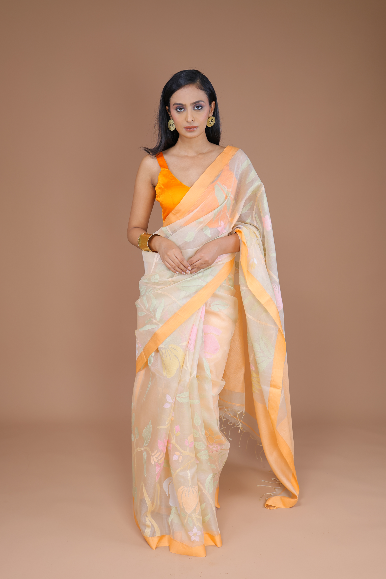 Banarasi Handwoven Organza Uchiyant Weave Sari