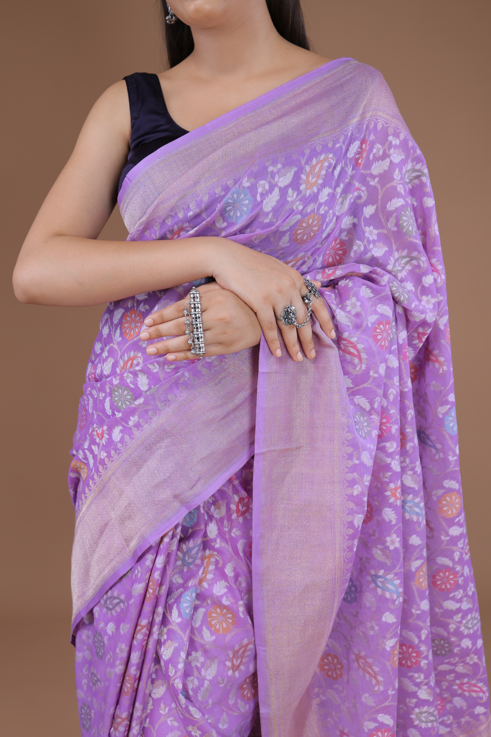 Banarasi Handwoven Jamdani Sari