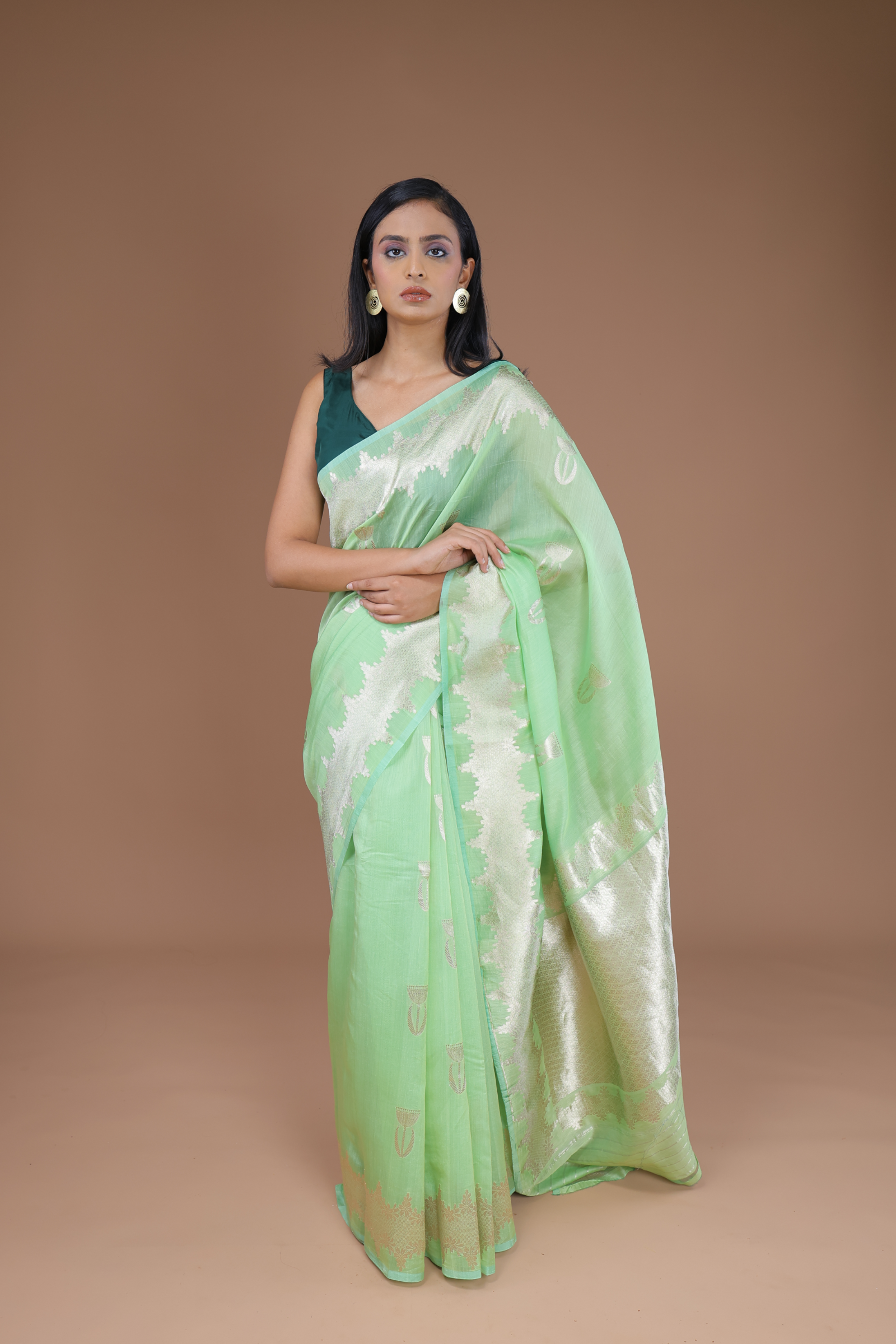 Banarasi Handwoven Cotton Silk Sari