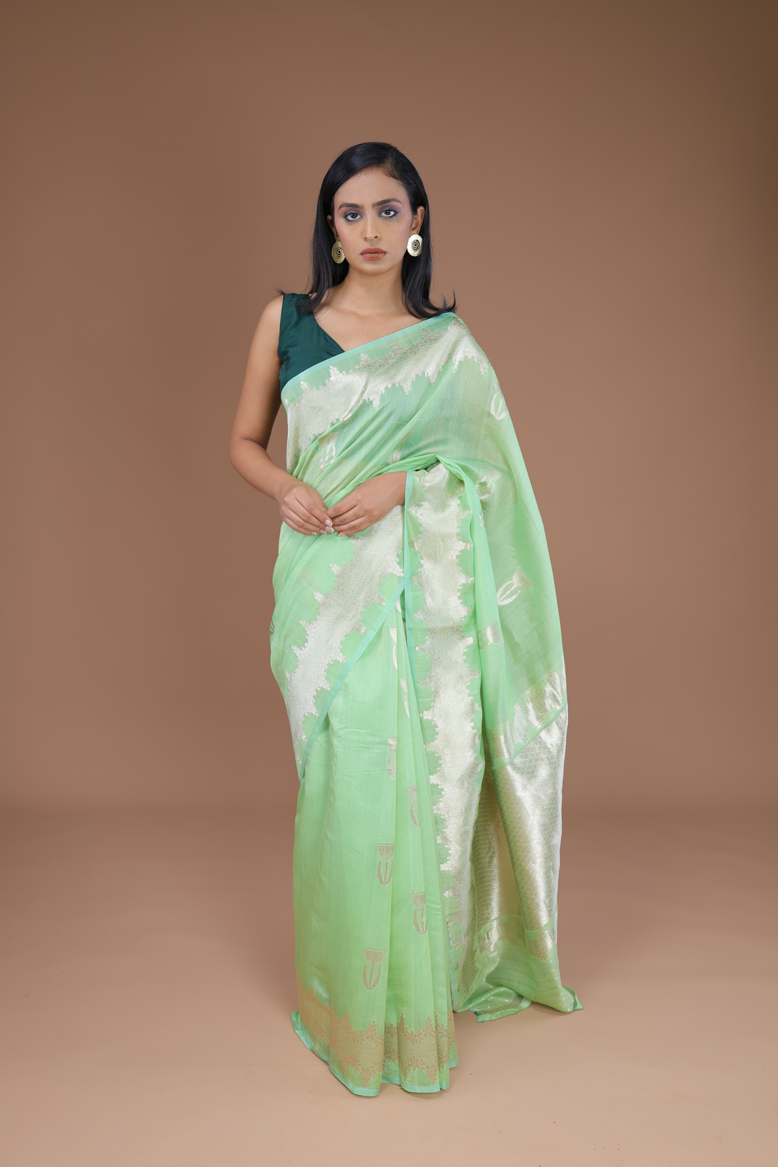 Banarasi Handwoven Cotton Silk Sari