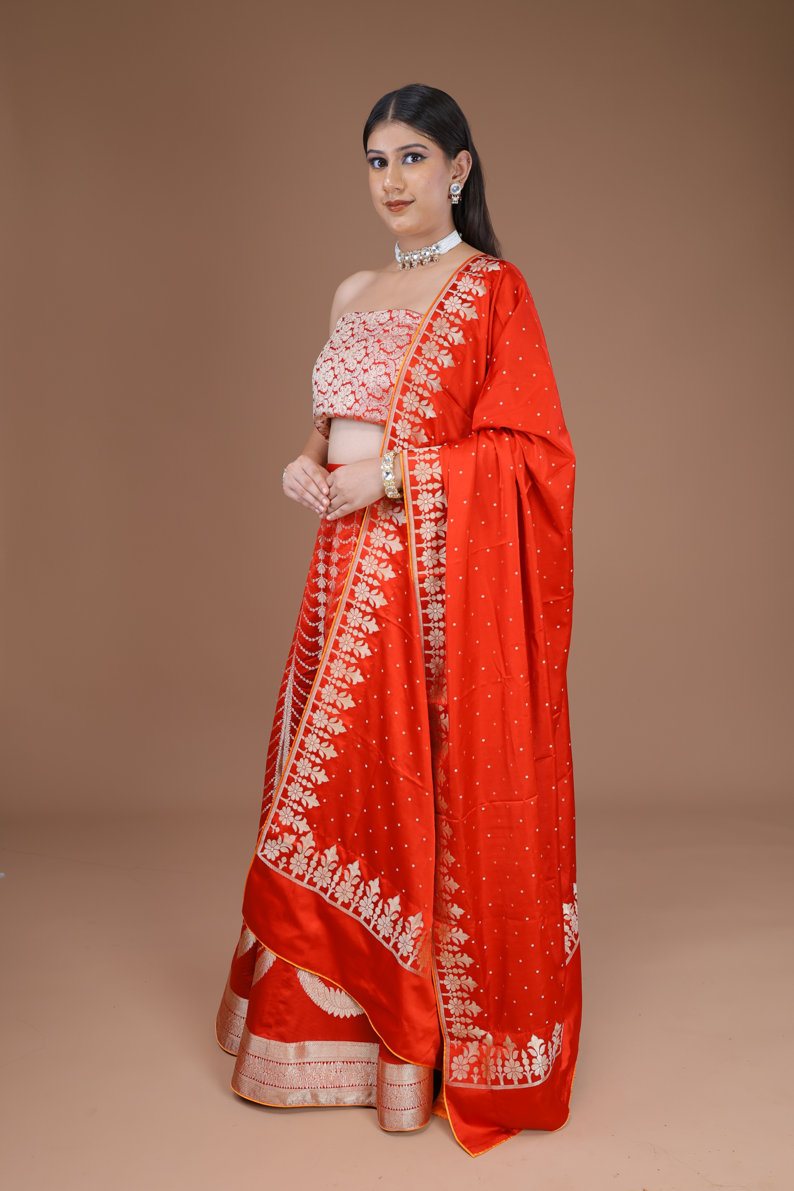 Banarasi Handwoven Silk Lehenga