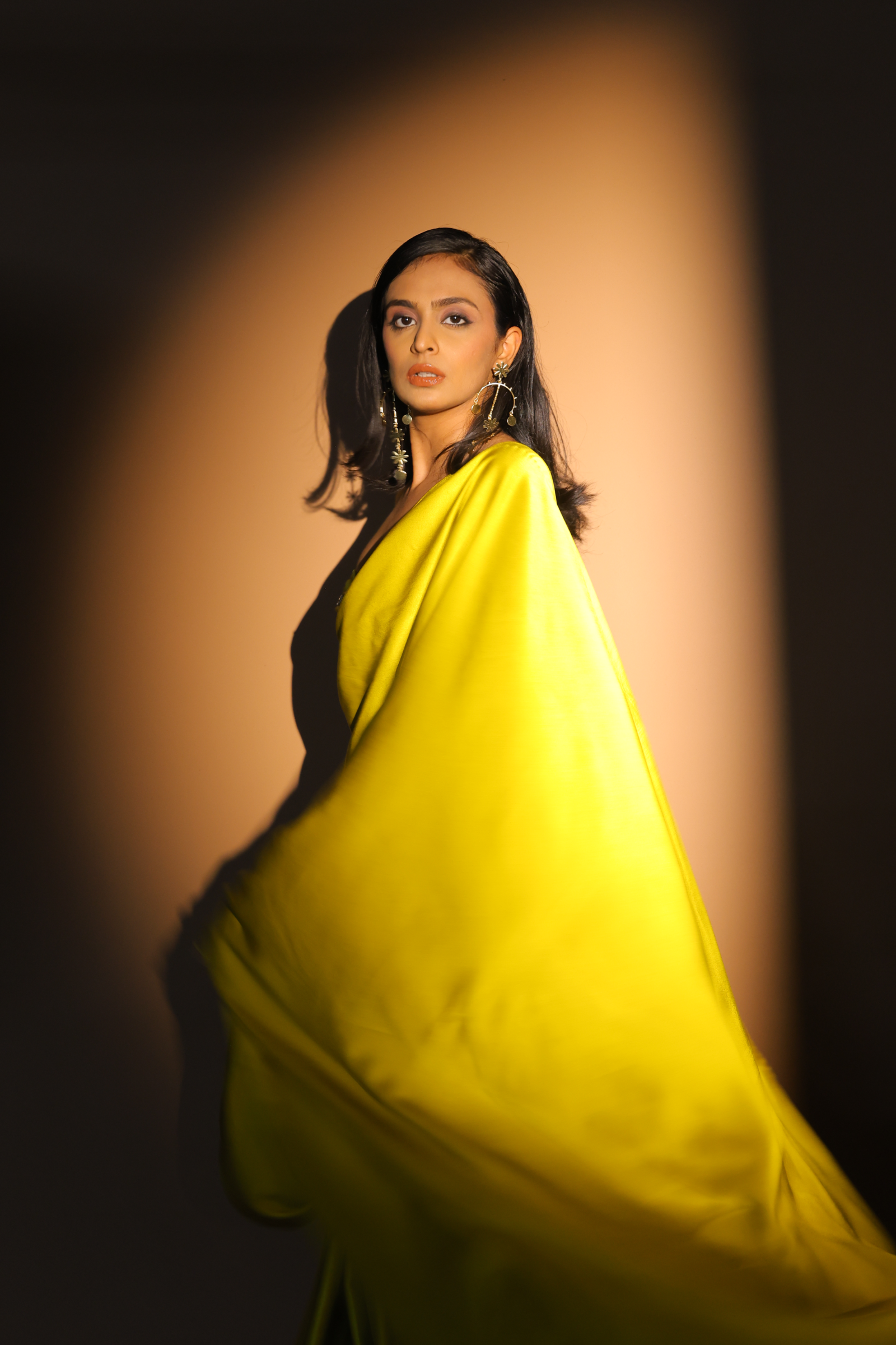 Handwoven Satin Silk Sari