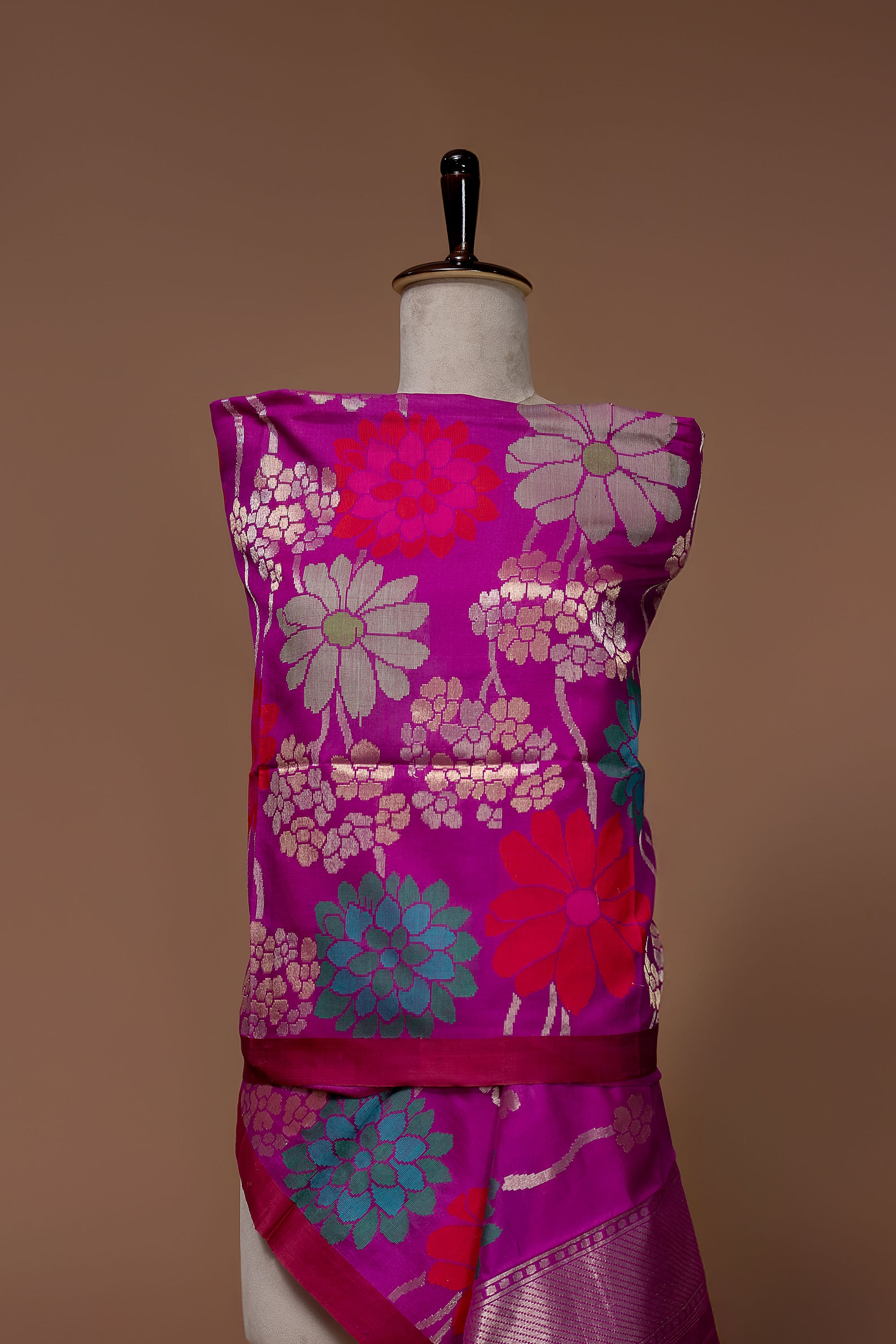 Handwoven Uchiyant Weave Silk Dupatta