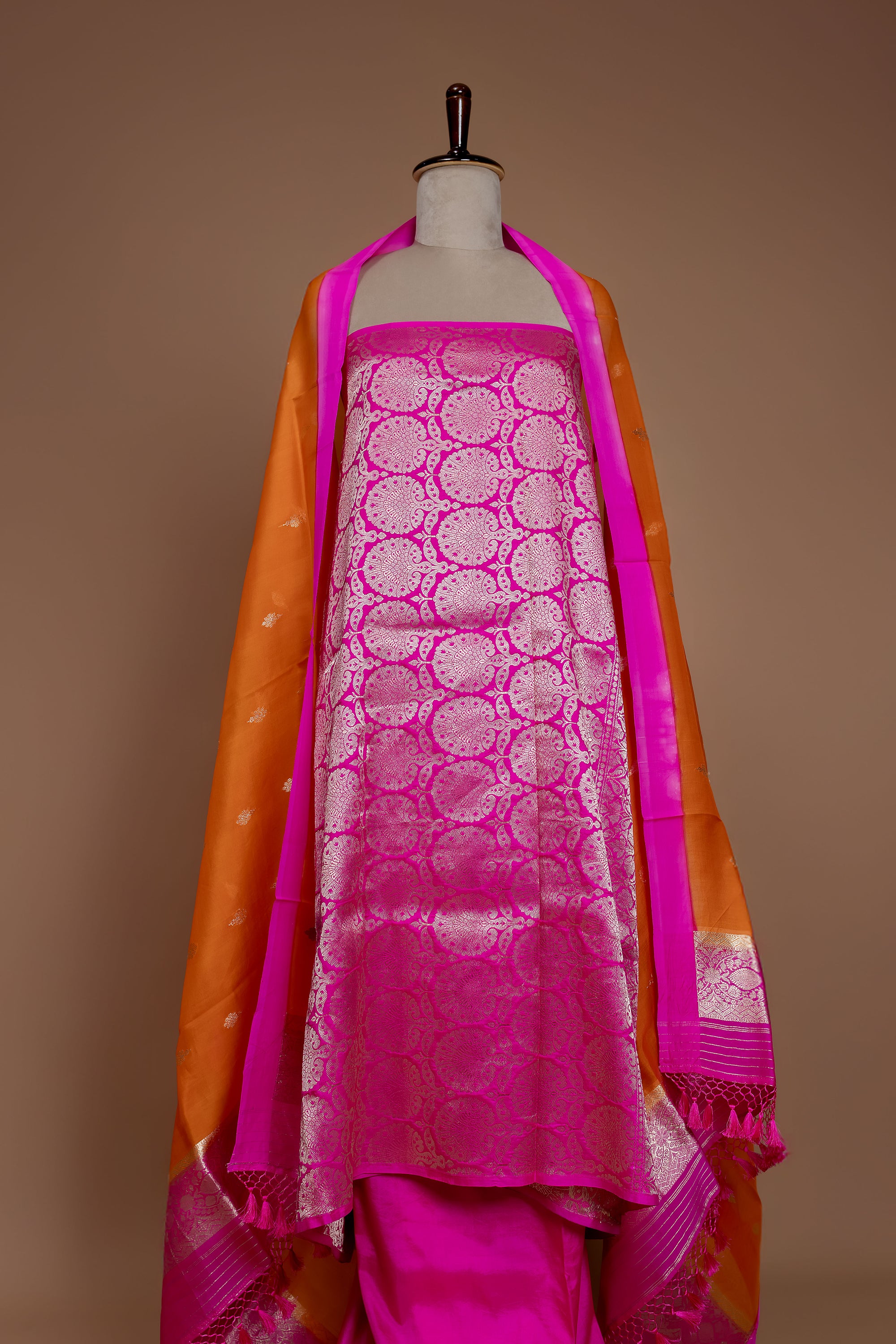 Banarasi Handwoven Silk Suit Fabric