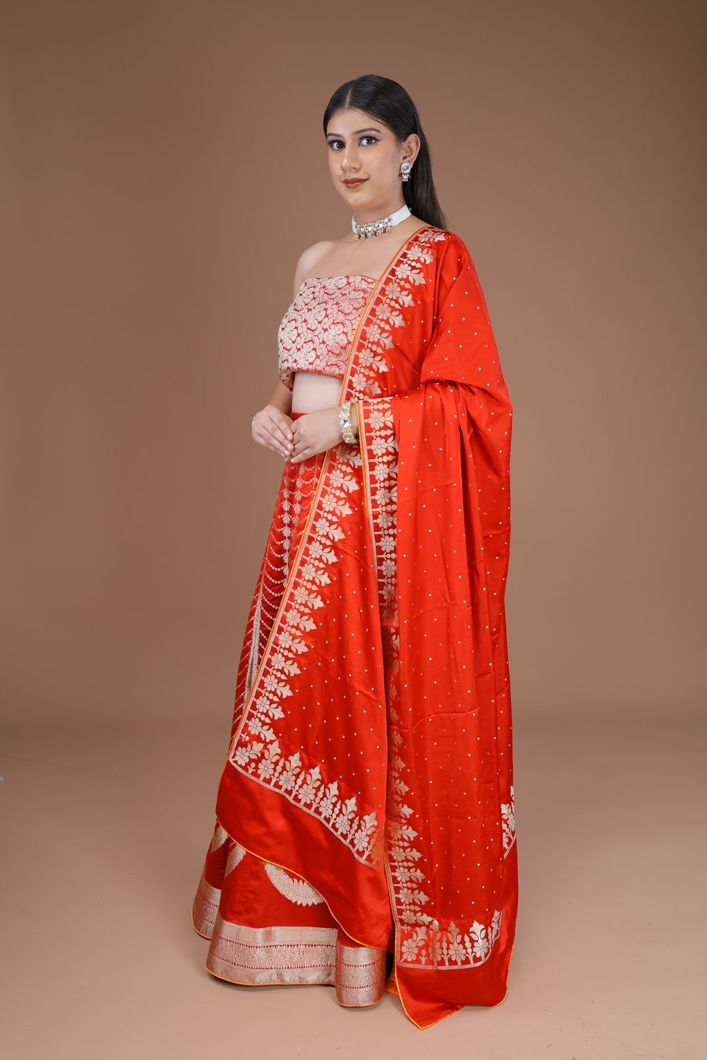 Banarasi Handwoven Silk Lehenga