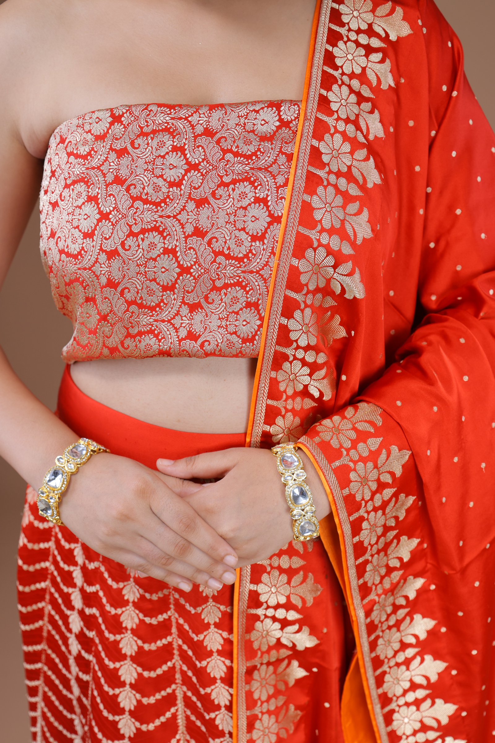 Banarasi Handwoven Silk Lehenga