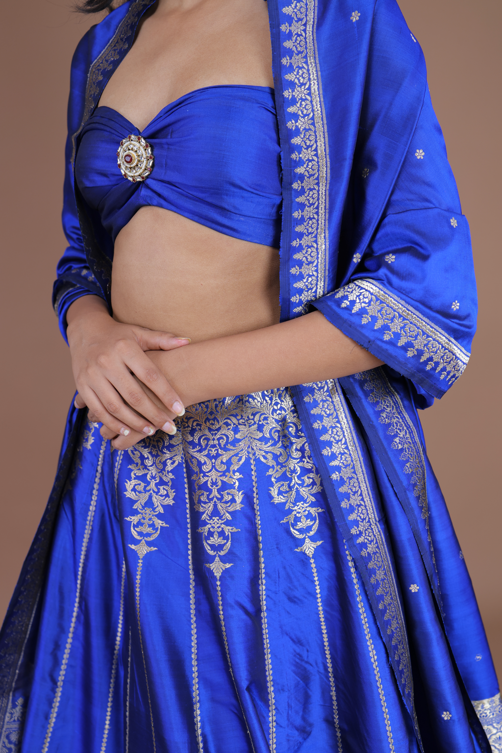 Banarasi Handwoven Silk Lehenga