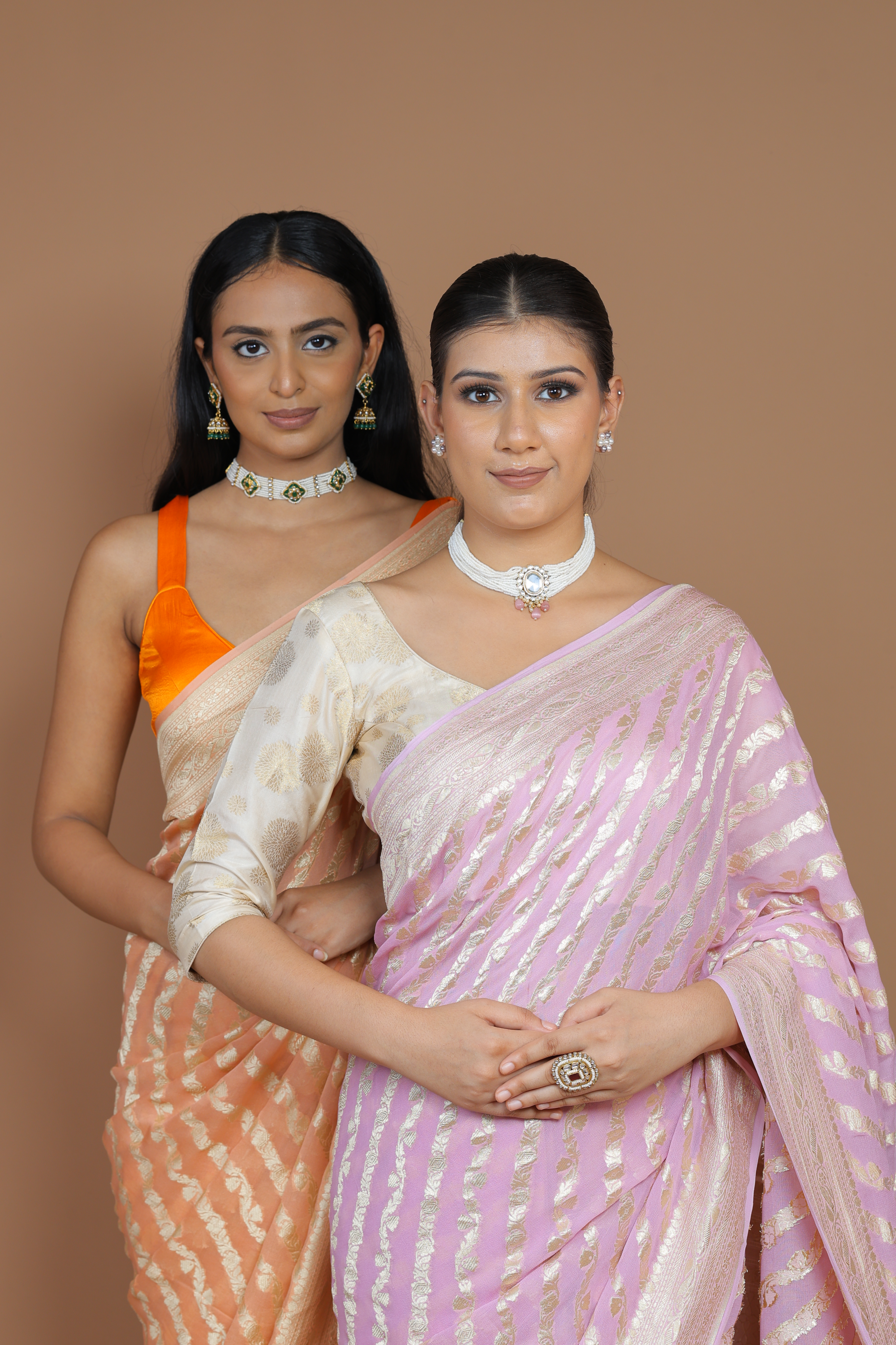 Banarasi Handwoven Khaddi Georgette Sari