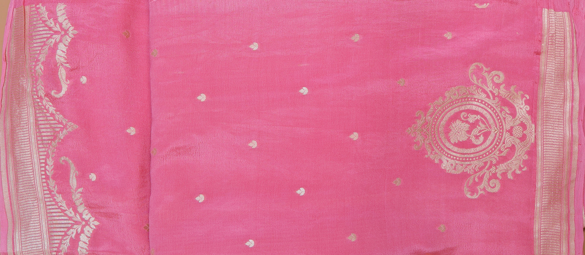 Banarasi Handwoven Crepe Georgette Sari