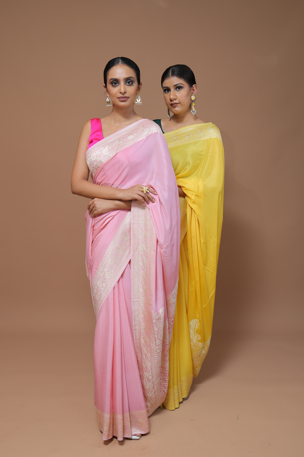 Banarasi Handwoven Crepe Georgette Sari