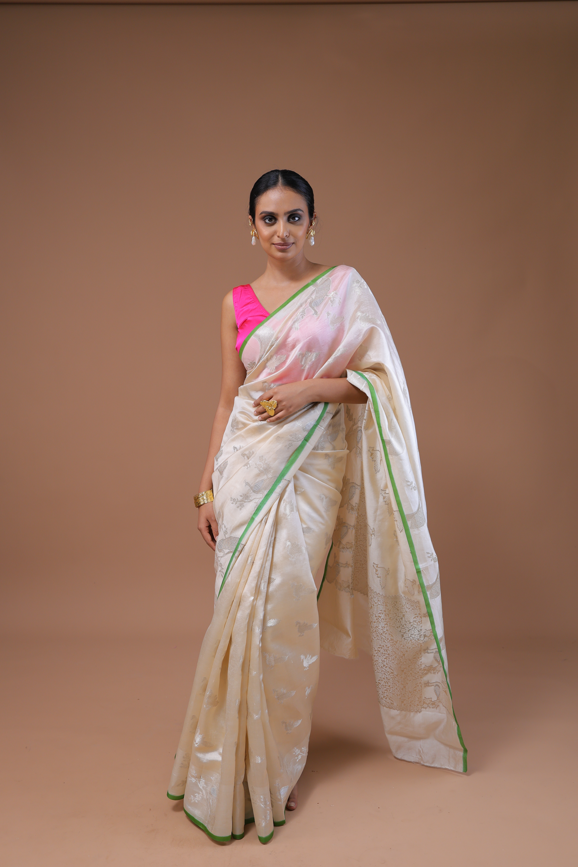 Banarasi Handwoven Chiniya Silk Sari