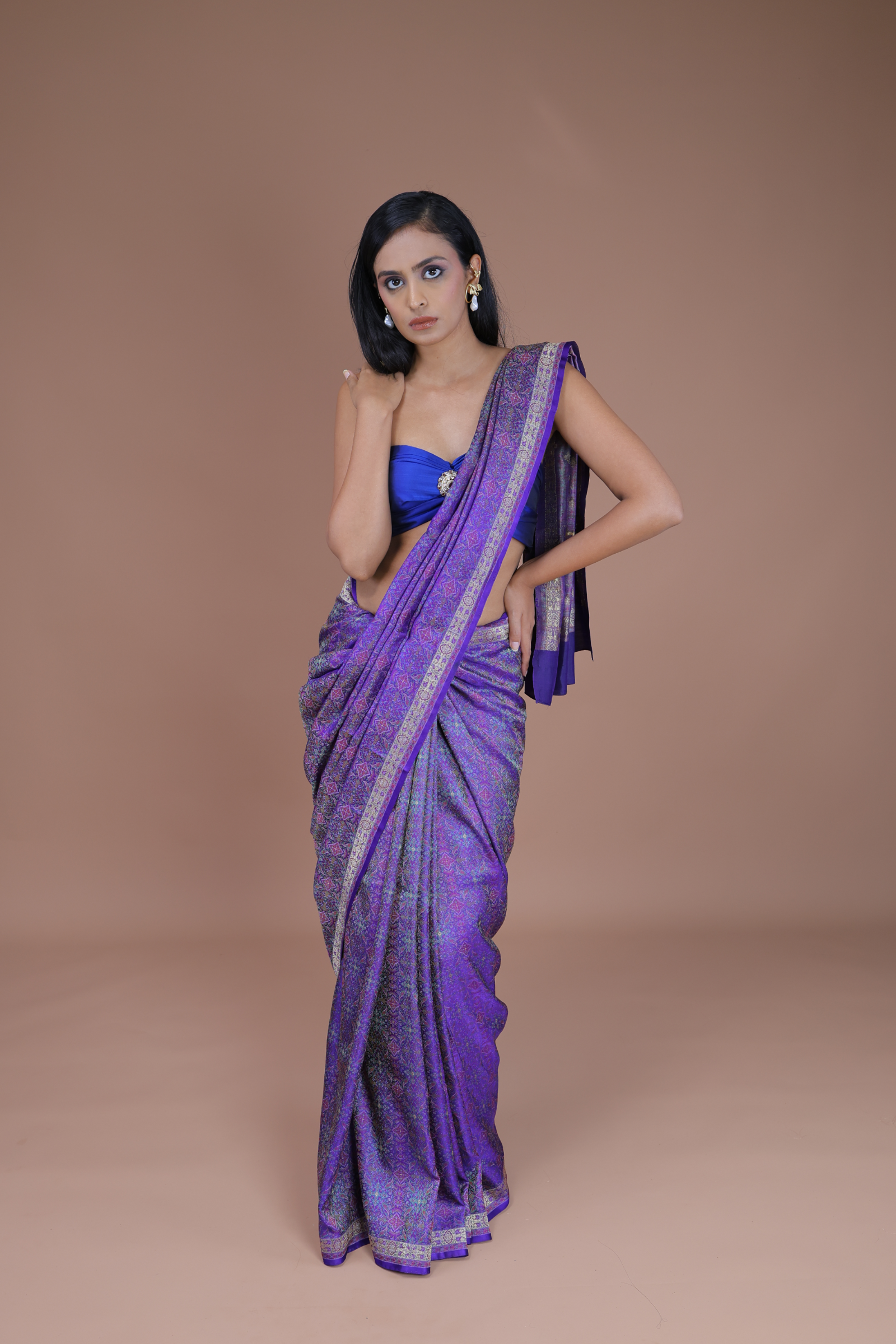 Handwoven Jamawar Sari