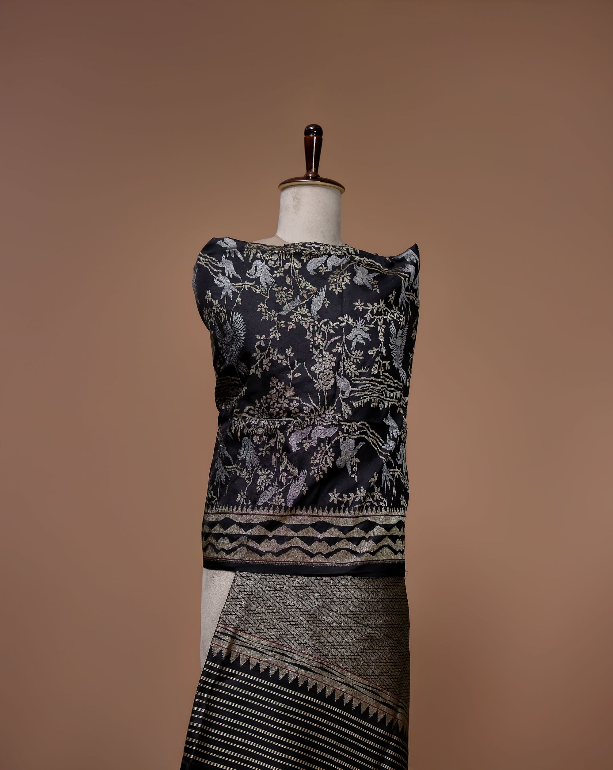 Banarasi Handwoven Silk Jaal Dupatta