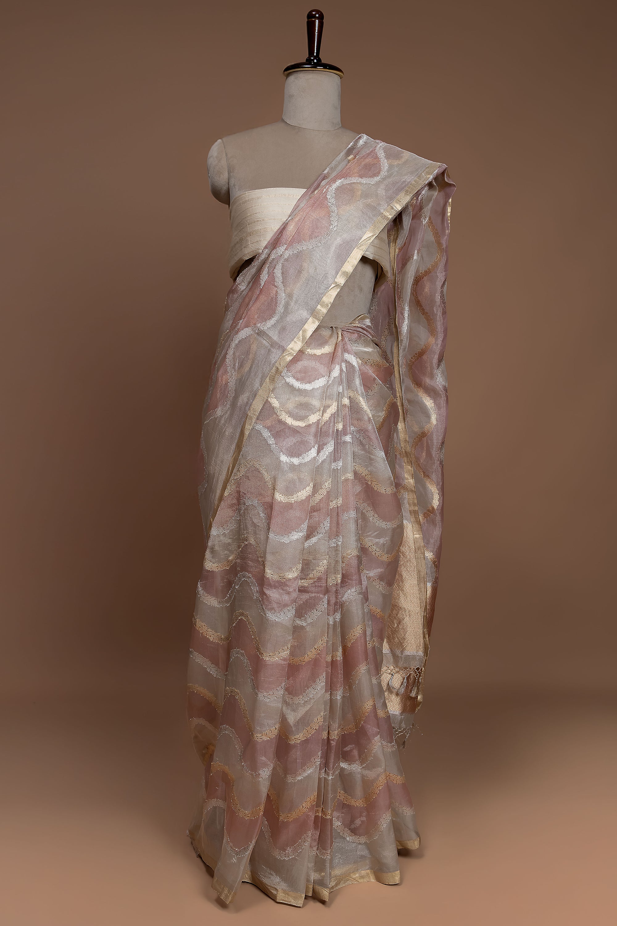 Banarasi Handwoven Organza Sari