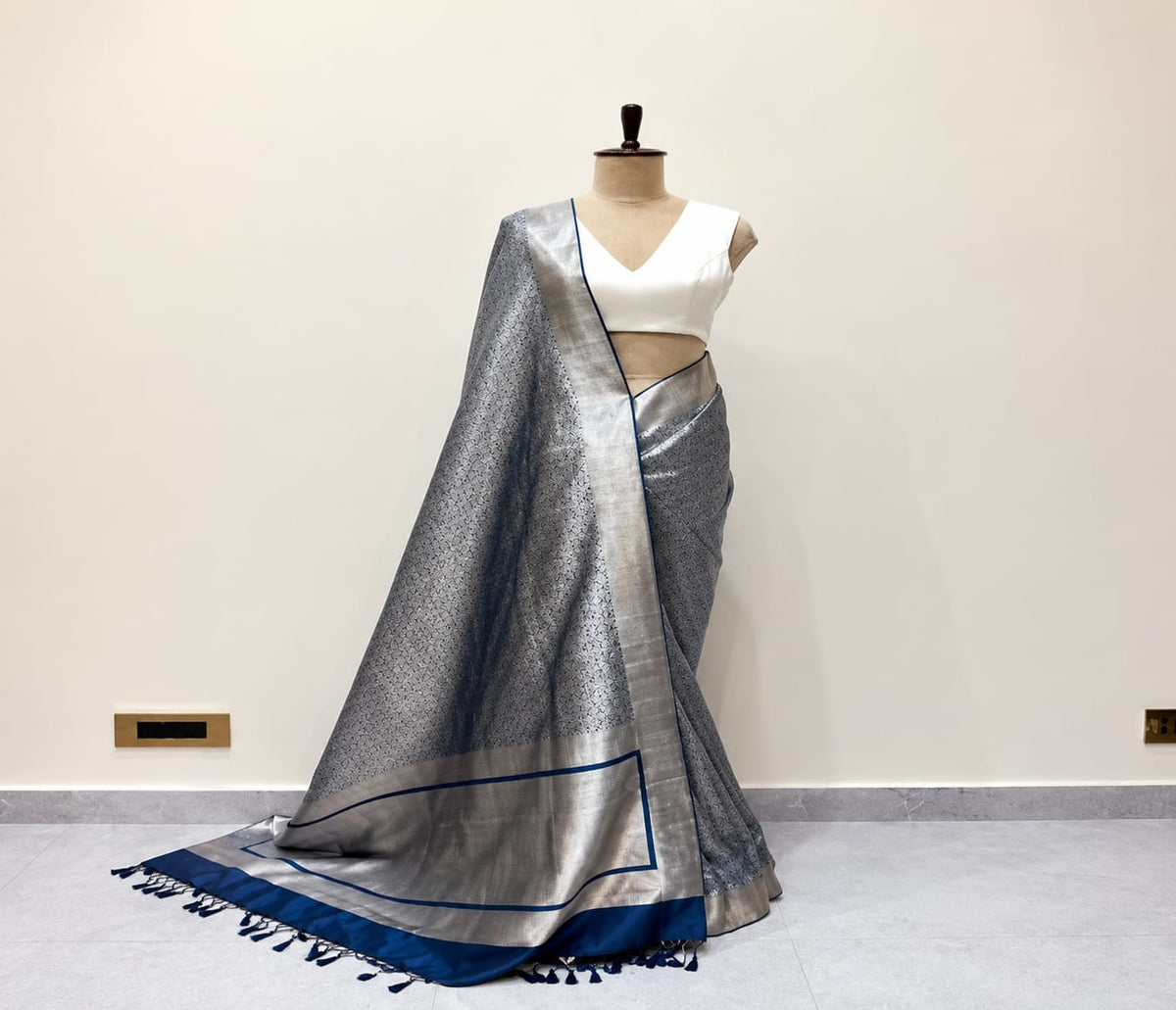 Handwoven Contemporary Soft Katan Silk Saree