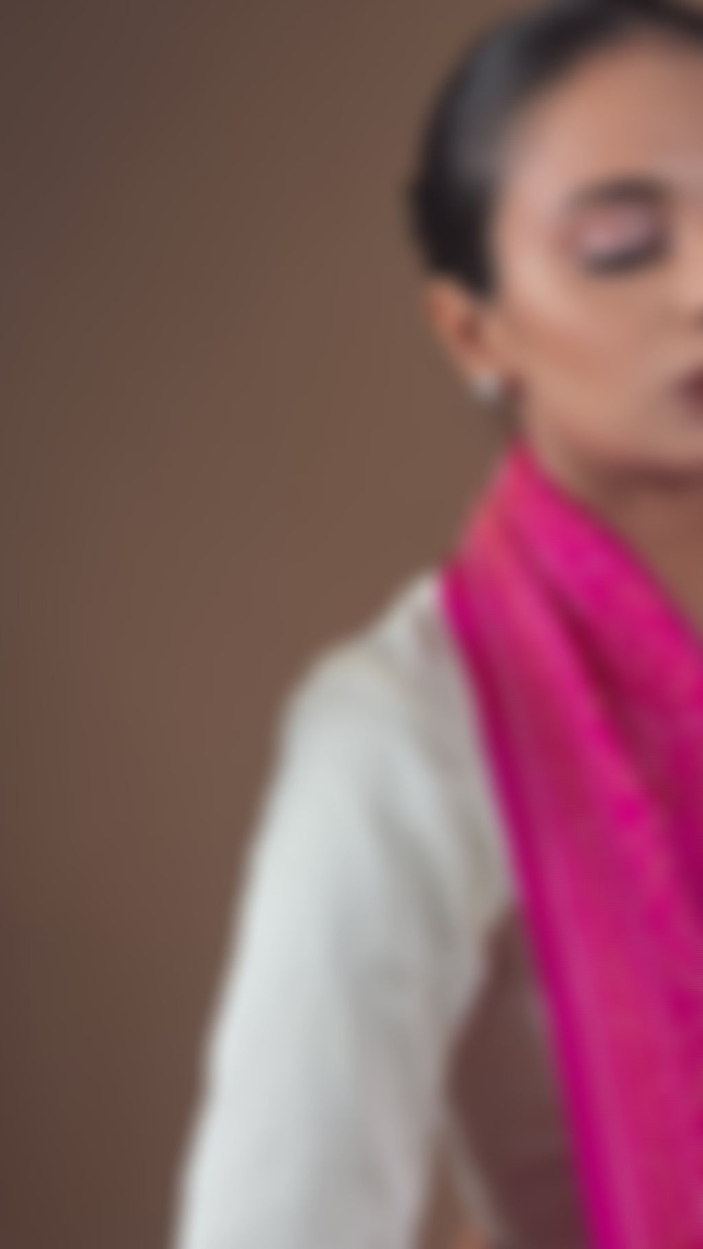 Banarasi Handwoven Hot Pink Silk Jamdani Sari
